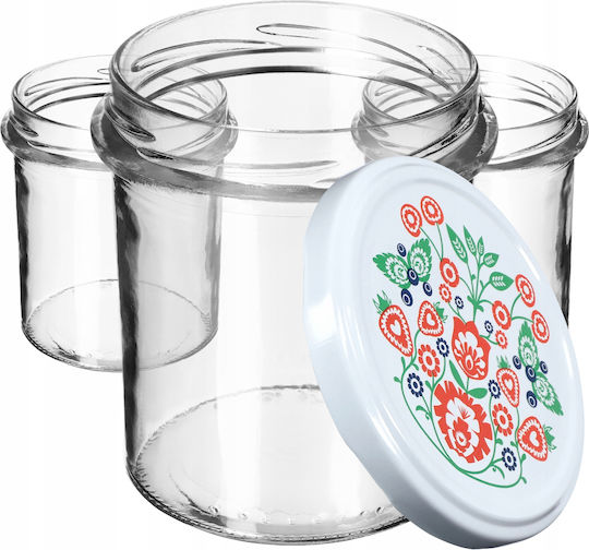 Kadax Буркан Стъклен с Капак 350ml (10 бр)