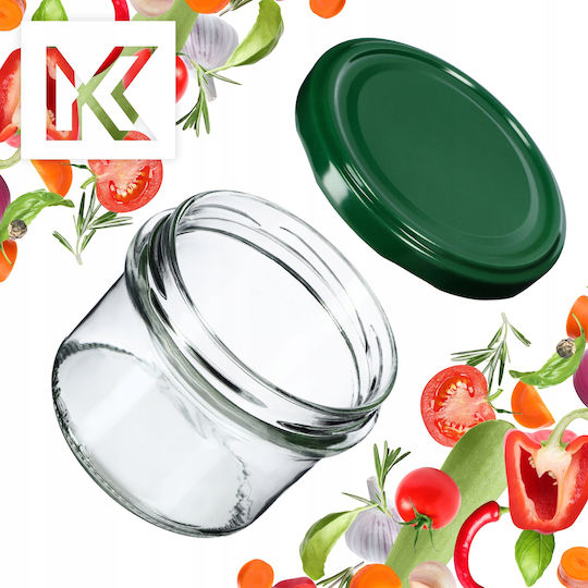 Kadax Βαζάκι Γυάλινο με Καπάκι 235ml (10τμχ)