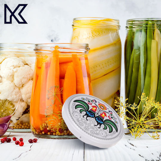 Kadax Βαζάκι Γυάλινο με Καπάκι 250ml (10τμχ)
