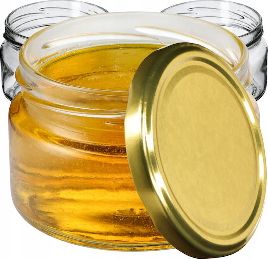 Kadax Borcan Sticlă Cu Capac 250ml (10 Buc)