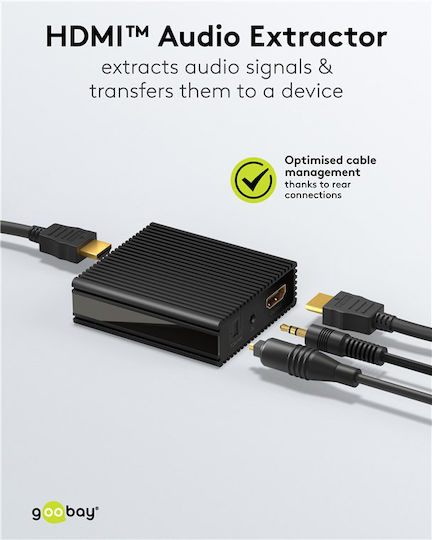 Goobay HDMI Female to 3.5mm / HDMI Female Converter 1pc 79138