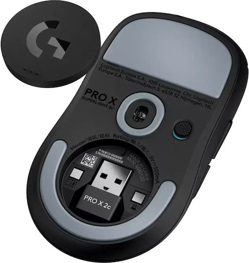 Logitech Pro X Superlight 2c Ασύρματο Gaming Ποντίκι Μαύρο