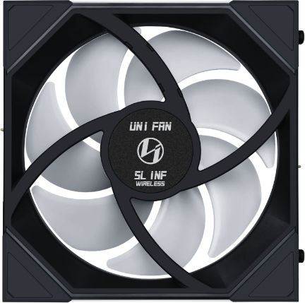 Lian Li UNI FAN SL-INF Wireless Case Fan 140mm (1800rpm / 77.6cfm) with ARGB Lighting and 4-Pin PWM Connection