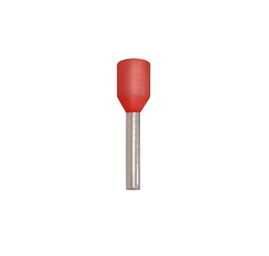 Adeleq Insulated Wire Ferrule Terminal 1mm² Red 100pcs 12-5521