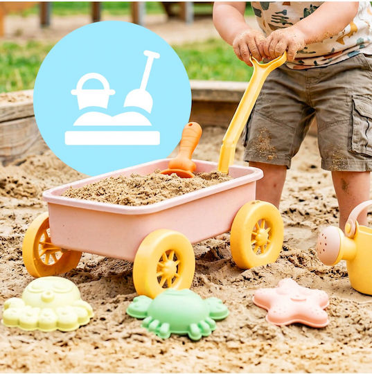 Malplay Pastel Pink Sand Play Set Cart Included Specific Accessories