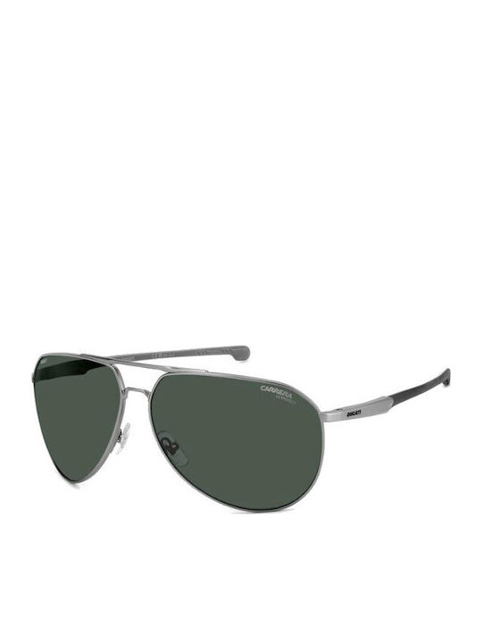 Carrera Unisex Sunglasses with Grey Metallic Frame and Grey Lenses 030/S R80/QT