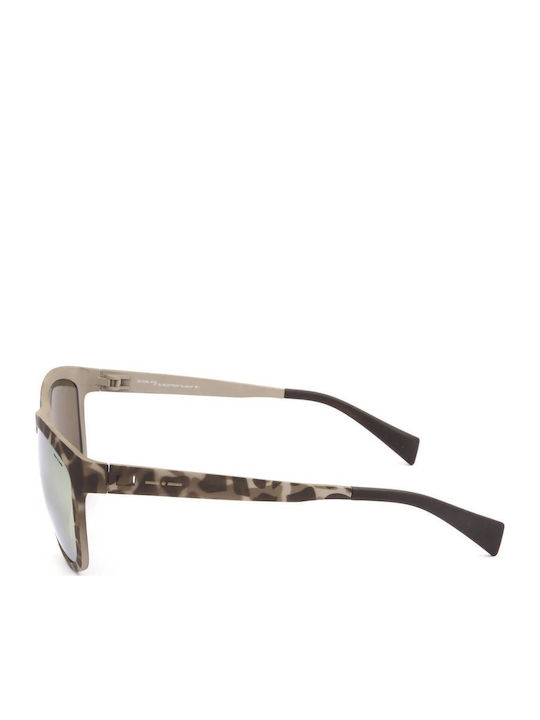 Italia Independent Damen Sonnenbrille mit Braun Kunststoff Gestell 0111.145.000