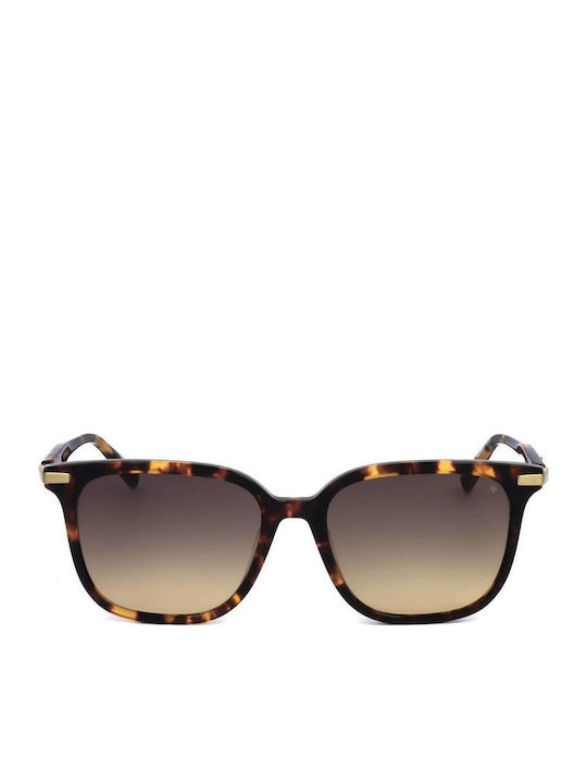 Scotch & Soda Women's Sunglasses with Brown Tartaruga Plastic Frame and Gray Gradient Lens