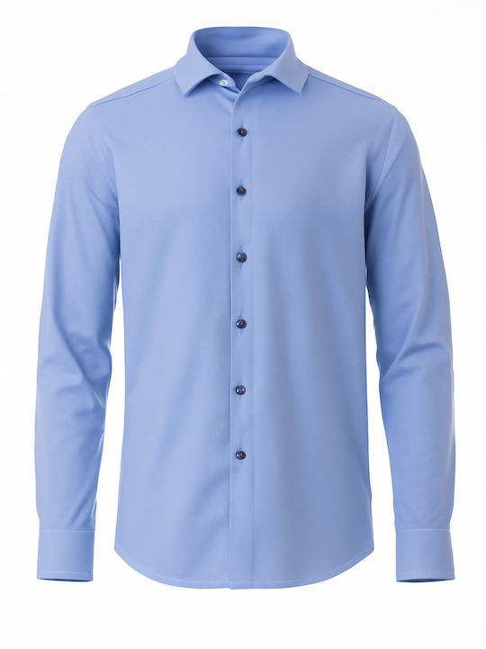 Long Sleeve Shirt in Narrow Fit Light Blue