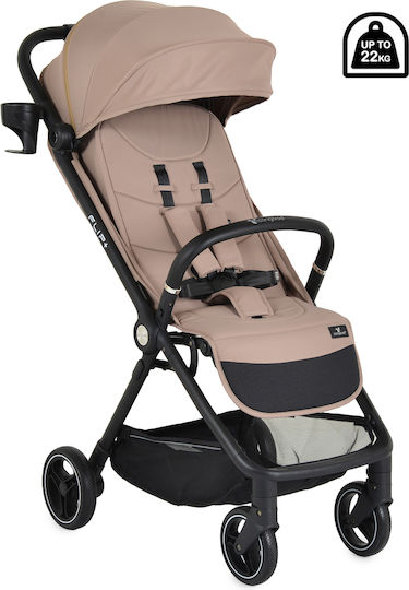 Cangaroo Flip+ Καρότσι Μωρού Kατάλληλο για Nεογέννητο Dawn Beige 6.9kg