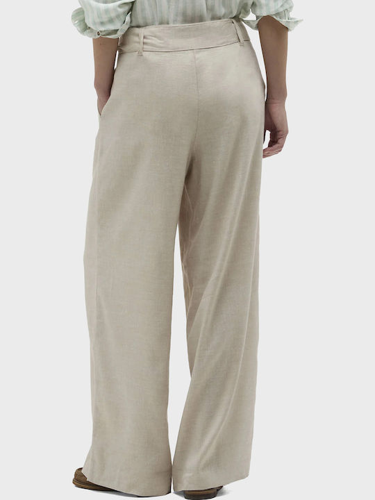 Women's Linen Trousers Pumice Stone