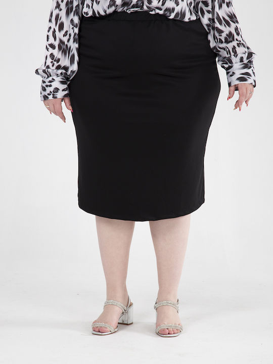 Damen Stoffhose in Slim Passform Schwarz
