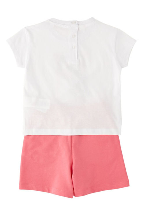 Kids Set with Shorts Summer 2 Pieces White