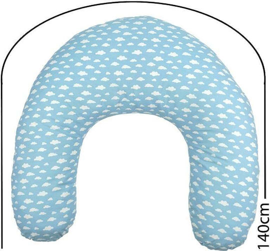 Baby Star Baby Star Nursing & Pregnancy Pillow Light Blue 140cm