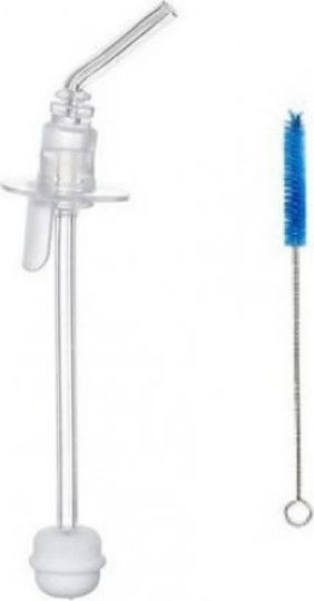 Dr. Brown's Replacement White Straws Baby's First Straw Cup TC 073 Made of Plastic for 6+ Months