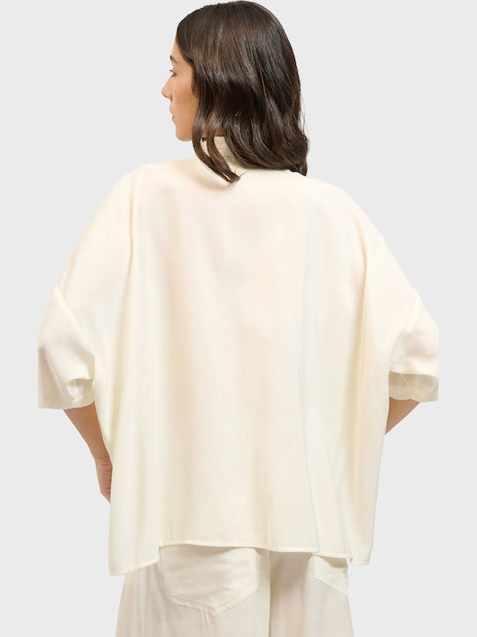 Collectiva Noir Long Sleeve Women's Shirt White