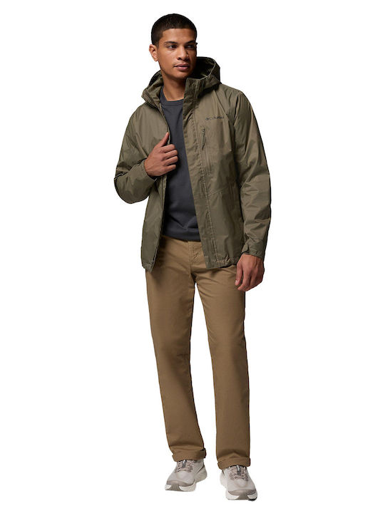 Pouring Adventure Iii Jacket Waterproof and Windproof Khaki