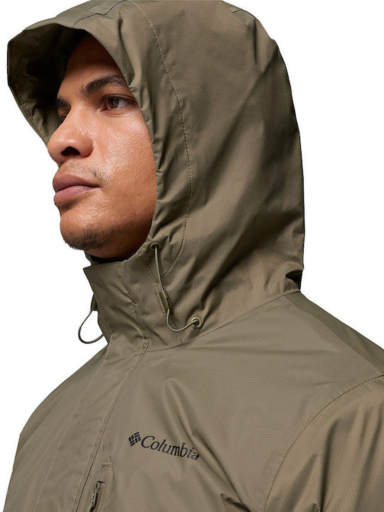 Pouring Adventure Iii Jacket Waterproof and Windproof Khaki