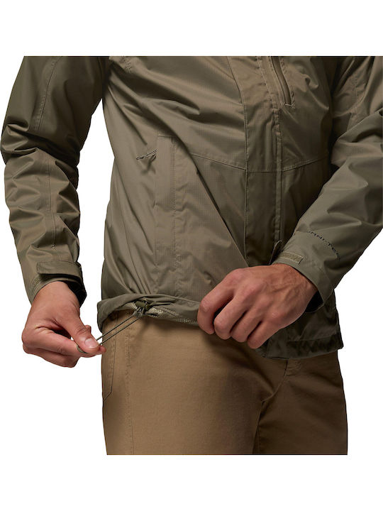 Pouring Adventure Iii Jacket Waterproof and Windproof Khaki