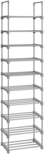 Μεταλλική με 10 Ράφια Γκρι 45x30x174cm LSA025G02 Μεταλλική με 10 Ράφια Γκρι 45x30x174cm LSA025G02