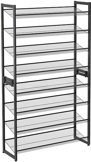 Μεταλλική με 8 Ράφια Μαύρη 92.5x30.7x163.5cm LMR08B Μεταλλική με 8 Ράφια Μαύρη 92.5x30.7x163.5cm LMR08B