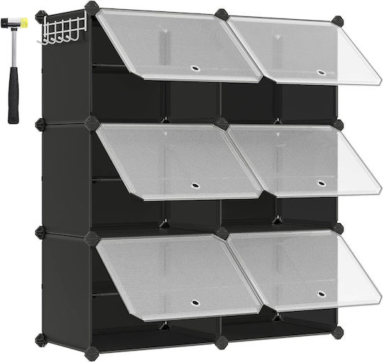 Πλαστική με 6 Ράφια Γκρι 80x30x94cm LPC033B01 Πλαστική με 6 Ράφια Γκρι 80x30x94cm LPC033B01
