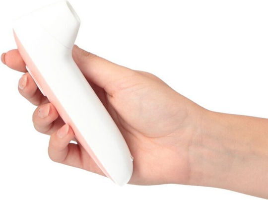 Бял Клиторен Аспиратор 10 Скорости Сменяеми Глави Toyz4lovers Elys Great Kiss Clitoral Stimulator White 13.7cm