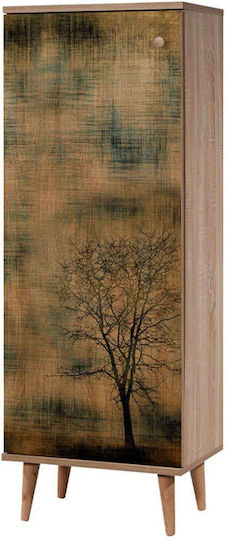 Ξύλινη Soho με 8 Ράφια Sonoma 50x38x135cm GP052-0001,4