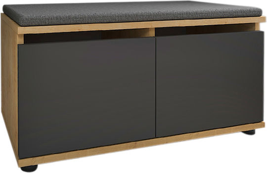 Ξύλινη Twain με 1 Ράφι 80x35x42cm Ξύλινη Twain με 1 Ράφι 80x35x42cm