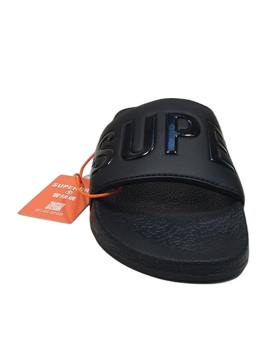 Men's Black Slides