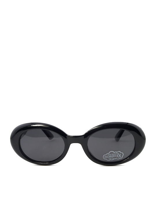 Moritz Οβάλ Παιδικά Γυαλιά Ηλίου με Polarized Φακό Μαύρα για 4-7 Ετών