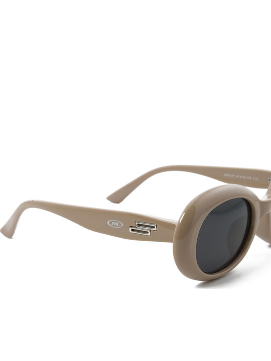 Moritz Οβάλ Παιδικά Γυαλιά Ηλίου με Polarized Φακό Μπεζ για 4-7 Ετών