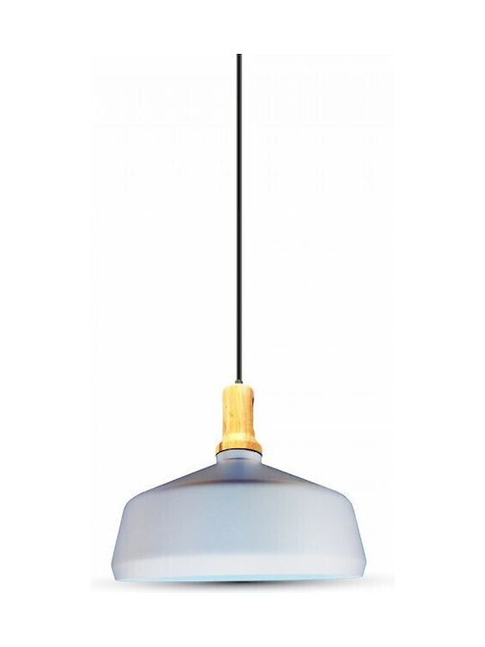 V-TAC Pendant Light White Bell with Socket E27 35x30x110cm