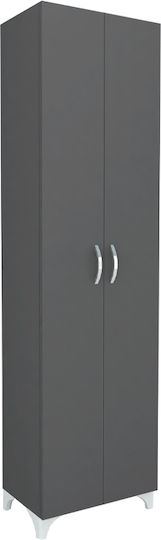 Suport pentru pantofi Lilly cu 8 Rafturi Carbon L49xW32xH178cm