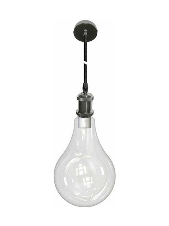 Adeleq Pendant Light Black with Socket E27 16.5x30.8cm