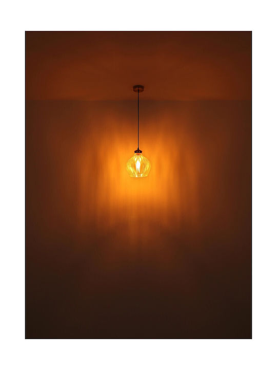Globo Lighting Κρεμαστό Φωτιστικό Χρυσό με Ντουί E27 22x22x120εκ.