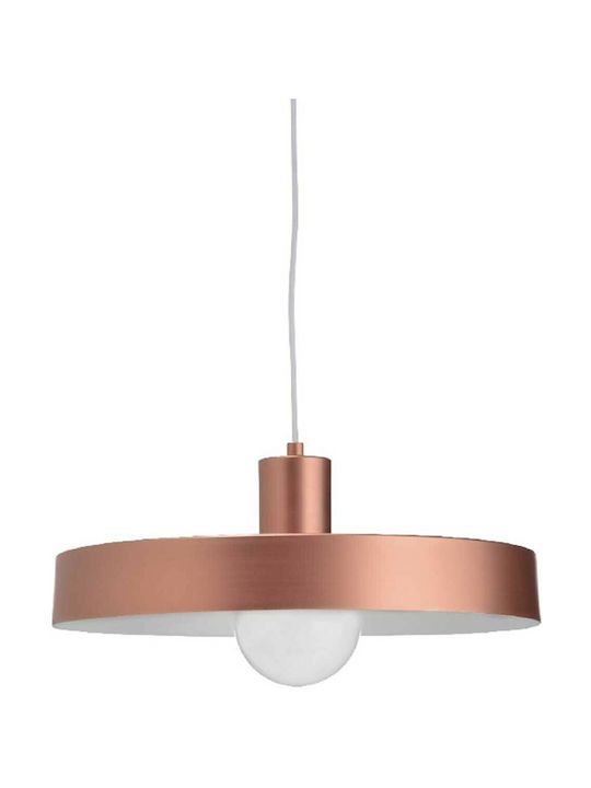 Aca Domenica Pendant Light Copper Bell with Socket E27 36x120cm
