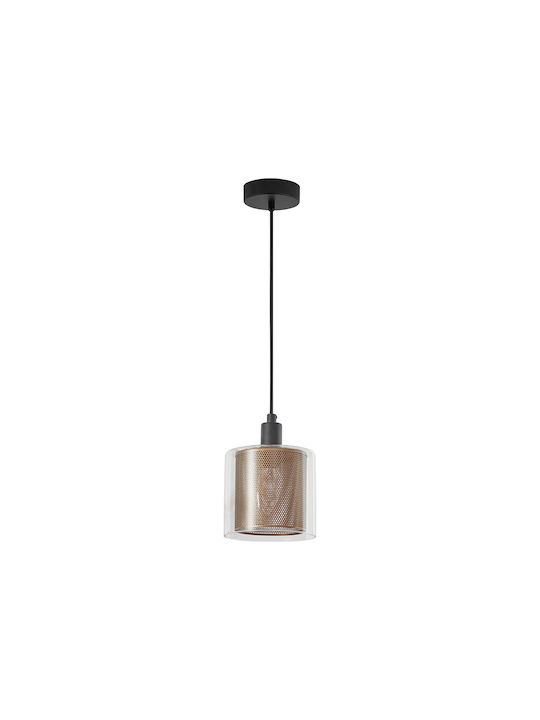 Braytron Pendant Light Brown with Socket E14, E.14 13x13cm