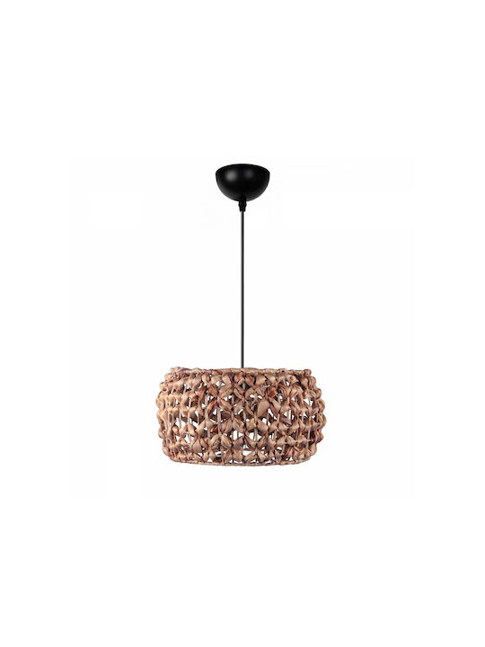 GloboStar Dario Pendant Light Brown Boho with Socket E27 29x29x16cm