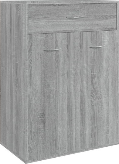 Ξύλινη Παπουτσοθήκη με 4 Ράφια Γκρι Sonoma Μ60xΠ35xΥ84cm