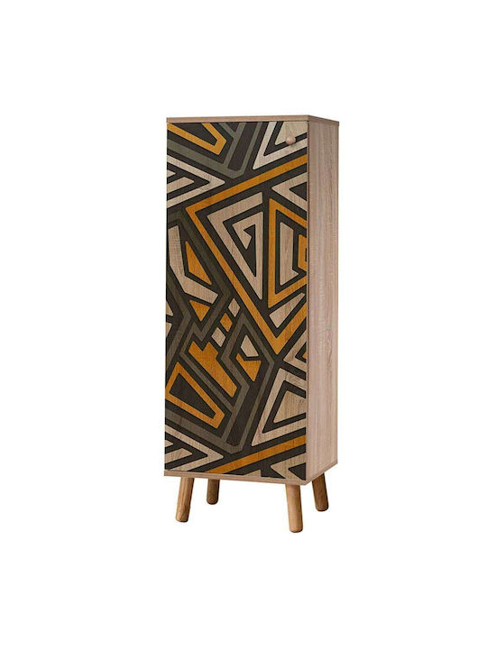 Soho Wooden Shoe Organizer with 8 Shelves Sonoma 50x38x135cm