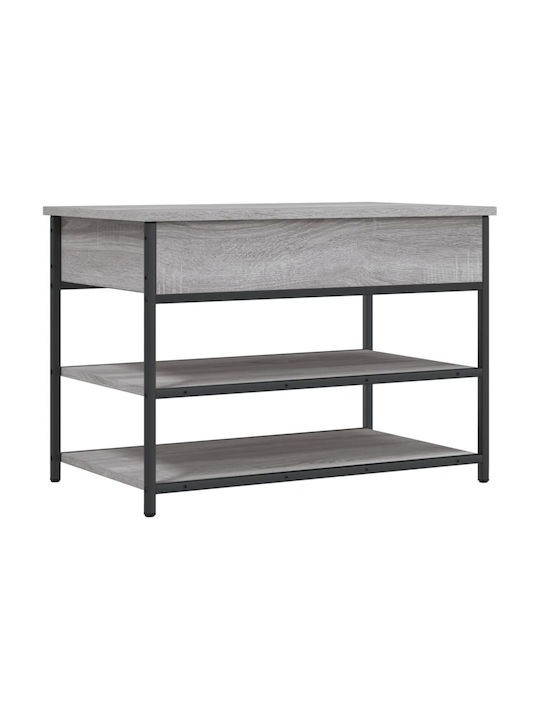 Wooden Shoe Organizer Gray 70x42.5x50cm