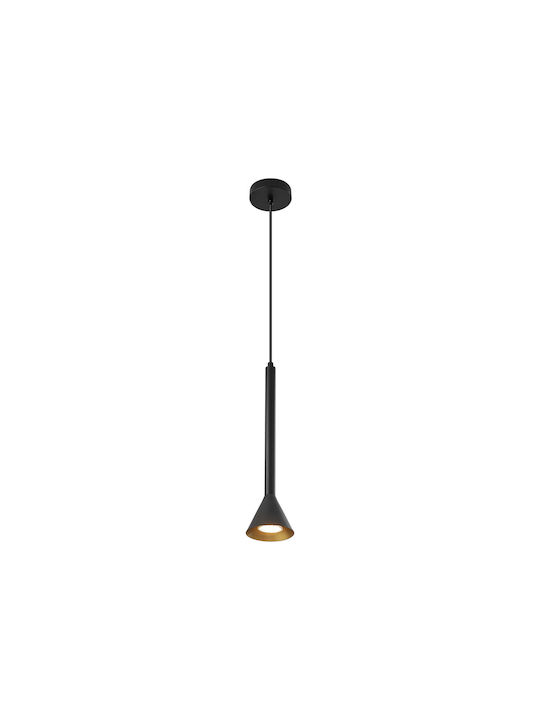 Braytron Κρεμαστό Φωτιστικό Μαύρο LED 9.5εκ.