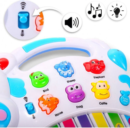 MalPlay Instrument Muzical cu Muzică, Lumină și Sunete pentru 12+ Luni