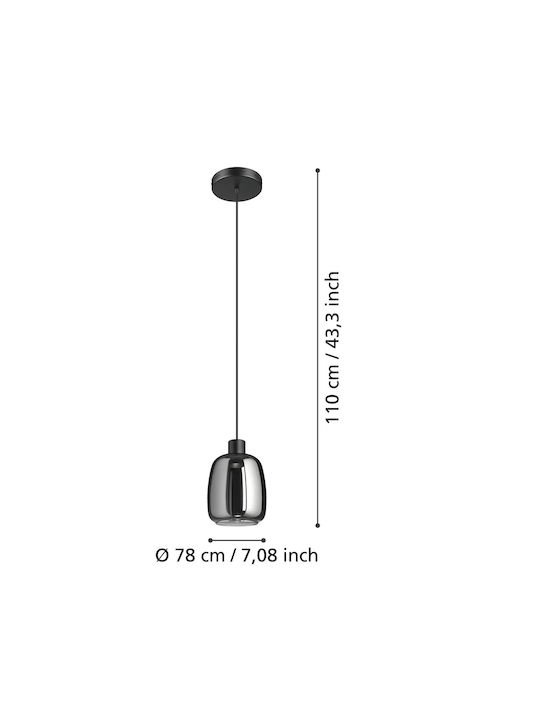 Eglo Lustră Negru