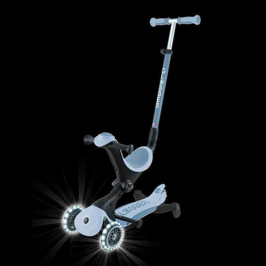Globber Детско Тротинетка Go Up Deluxe Lights Ecologic 360° с Три Колела с LED Осветление за 15 Месеца Син