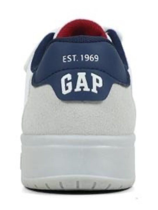 Kids Sneakers Anatomic with Hoop & Loop Closure White