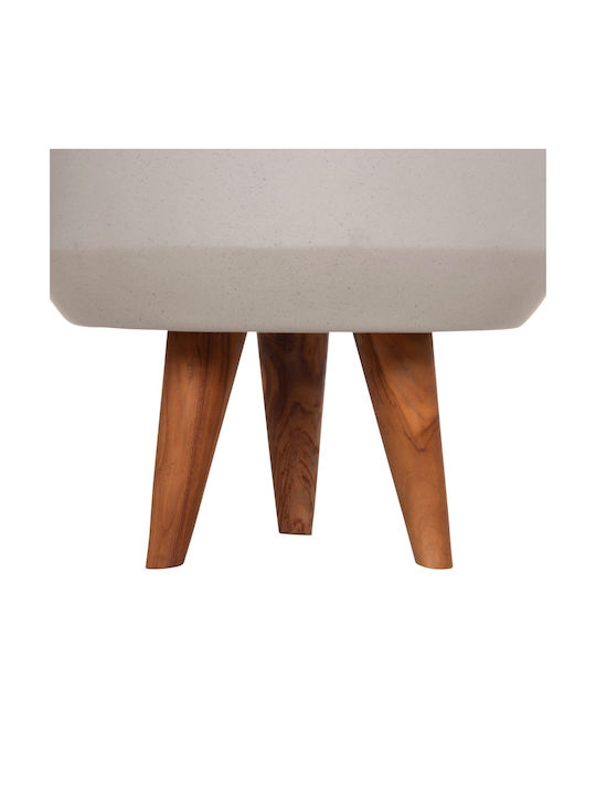 HomeMarkt Quan Concrete Flower Pot Gray 40x40x50cm