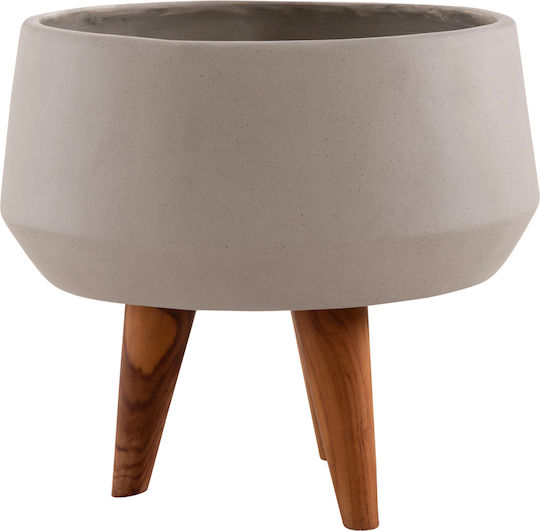 HomeMarkt Quan Γλάστρα Τσιμεντένια Γκρι 40x40x50εκ.