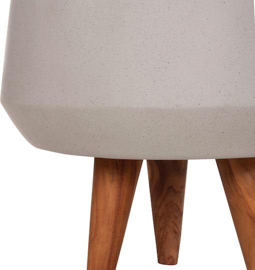 HomeMarkt Quan Γλάστρα Τσιμεντένια Γκρι 40x40x50εκ.